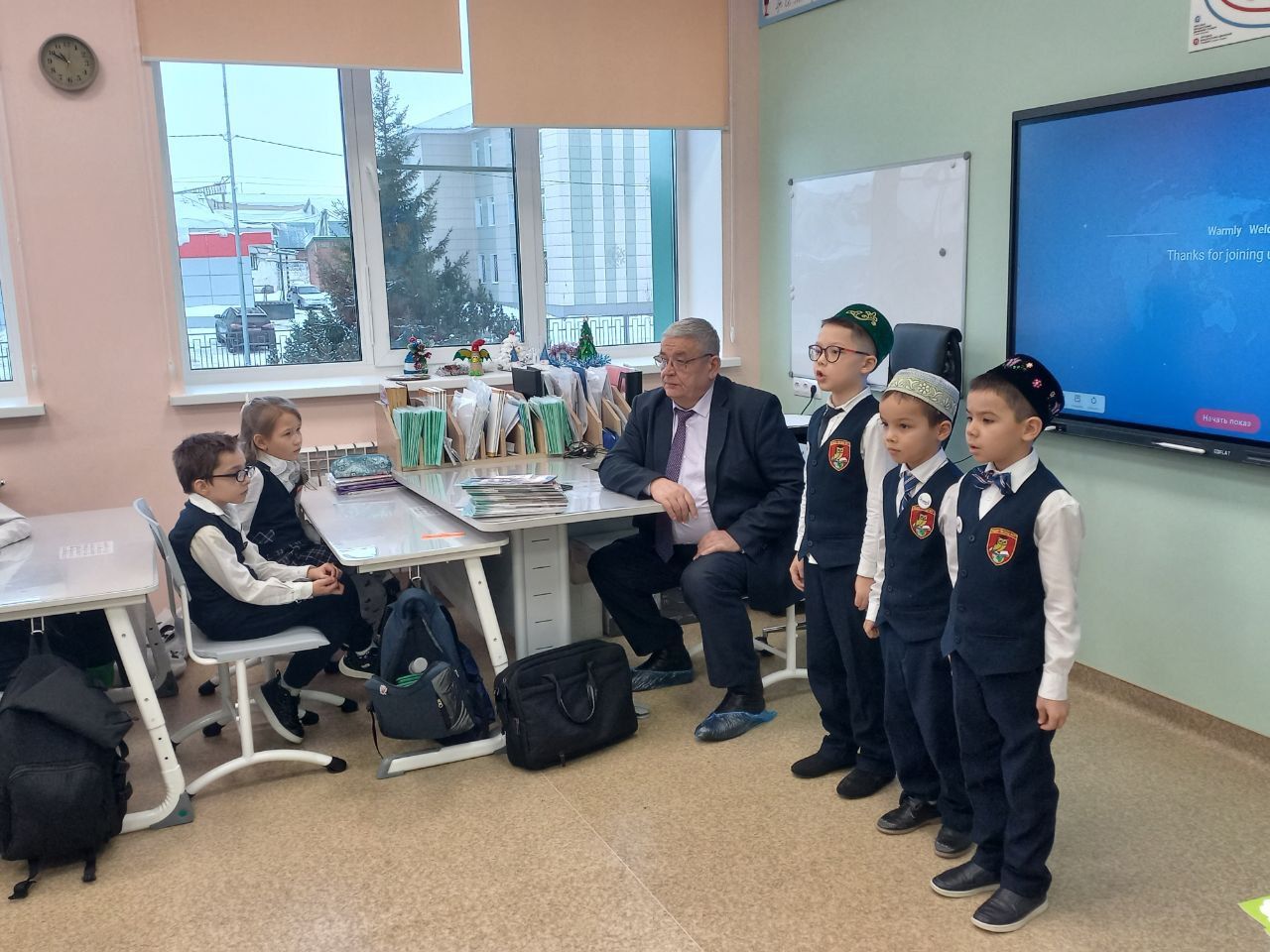 Биектауның 1 нче мәктәбендә истәлекле очрашу